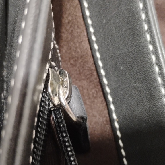 Authentic Coach Y2K Hampton Flap Demi Small Black Leather Handbag/Dust Bag - Picture 13 of 13